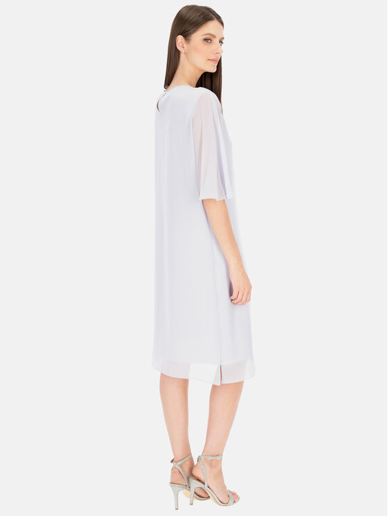 Potis & Verso Potis & Verso Sukienka elegancka Agat Szary Regular Fit