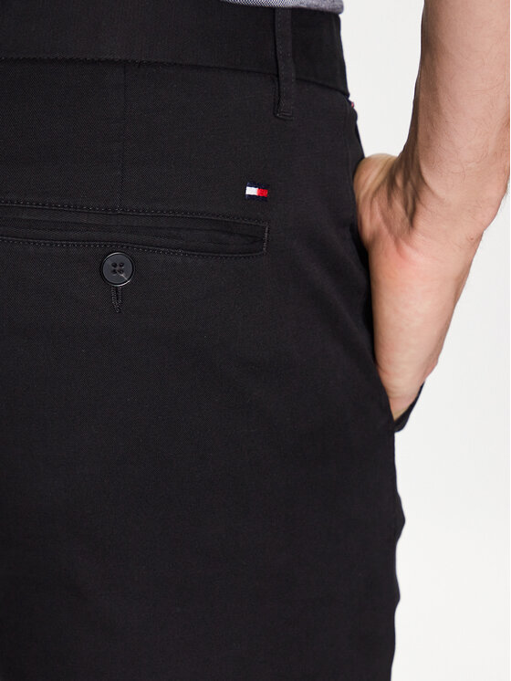 Tommy Hilfiger Tommy Hilfiger Чино панталони Bleecker 1985 MW0MW26619 Черен Slim Fit