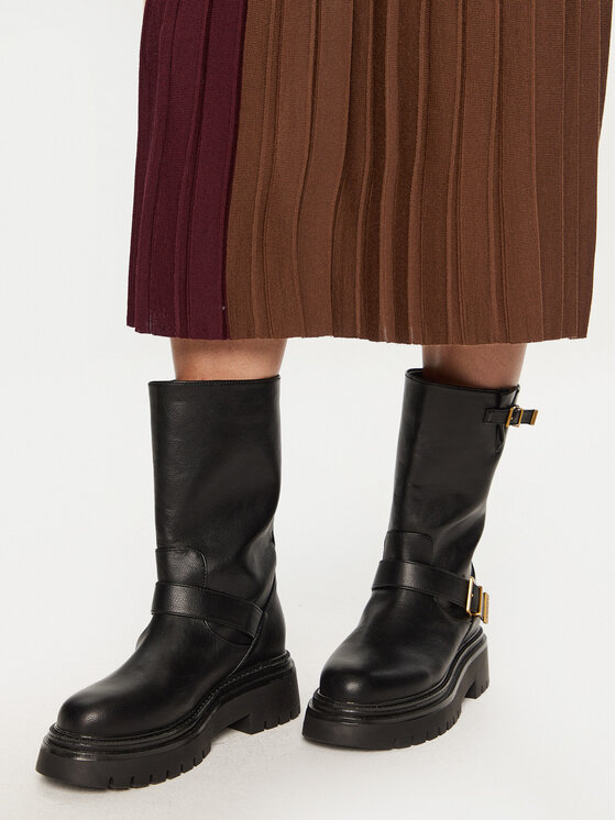 Weekend Max Mara Weekend Max Mara Spódnica plisowana Virgin 2425306022 Beżowy Regular Fit