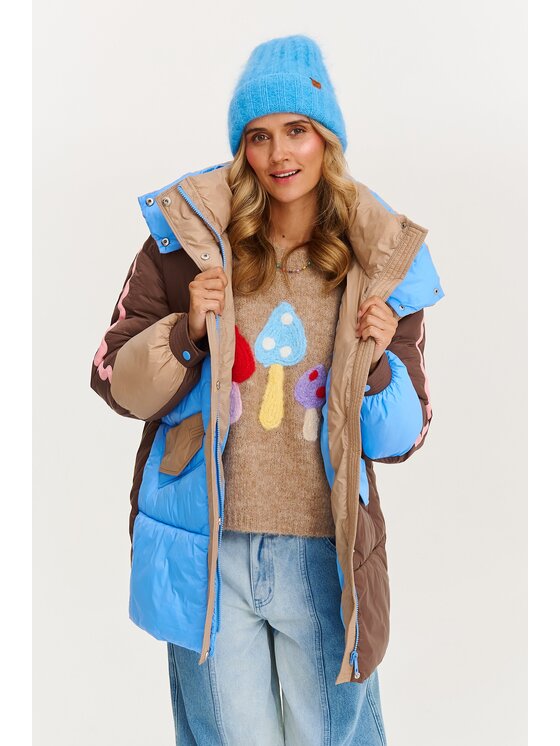 NAOKO NAOKO Kurtka zimowa Yuka Urban Frosty Beżowy Regular Fit