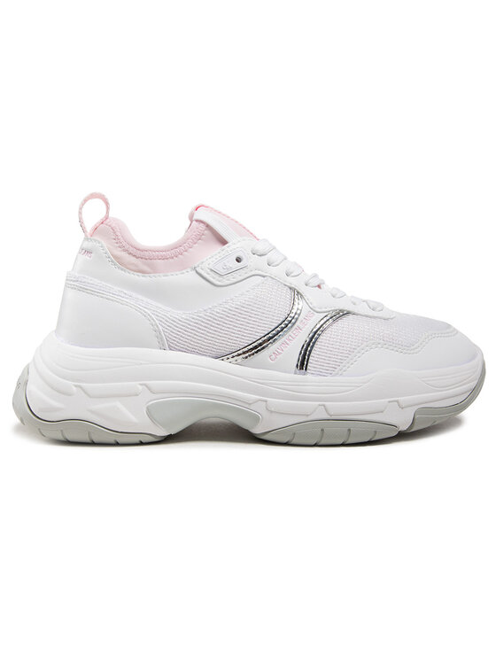 Calvin Klein Jeans Calvin Klein Jeans Sneakers Chunky Sole Sock Laceup Pu-Ny YW0YW00090 Bianco