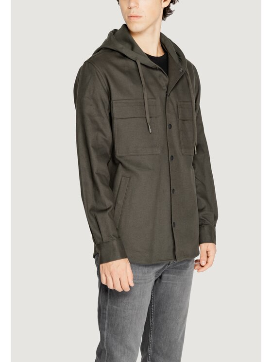Antony Morato Antony Morato Koszula TWILL COTTON Zielony To Fit