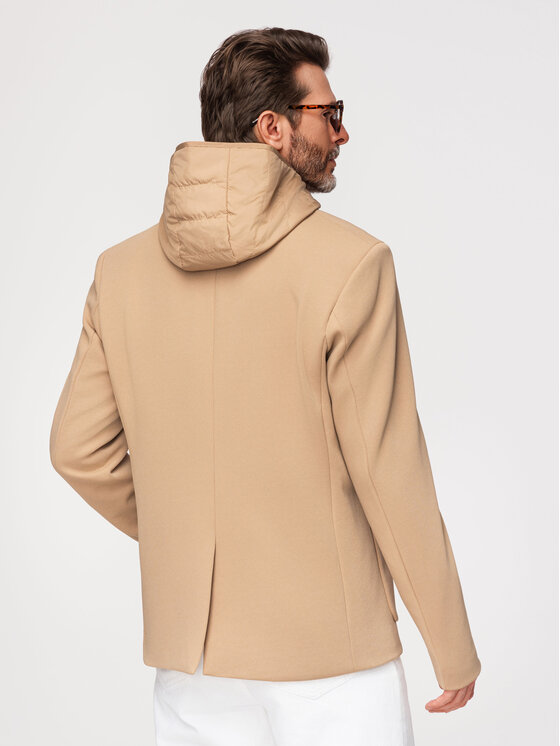 Ombre Ombre Marynarka M167 Brązowy Regular Fit