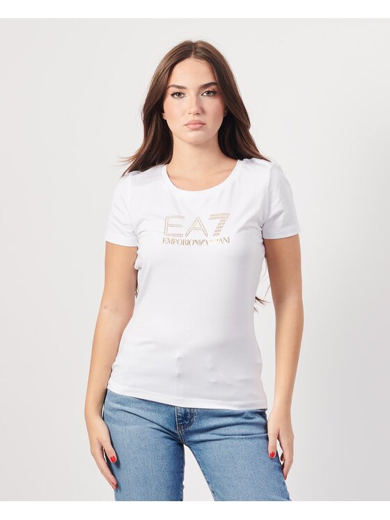 Emporio Armani Emporio Armani T-shirt 8NTT67-TJDQZ Bianco Regular Fit