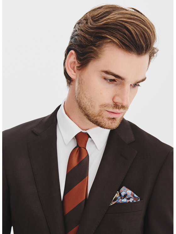 Pako Lorente Pako Lorente Marynarka P25WF-3G-008 Brązowy Super Slim Fit