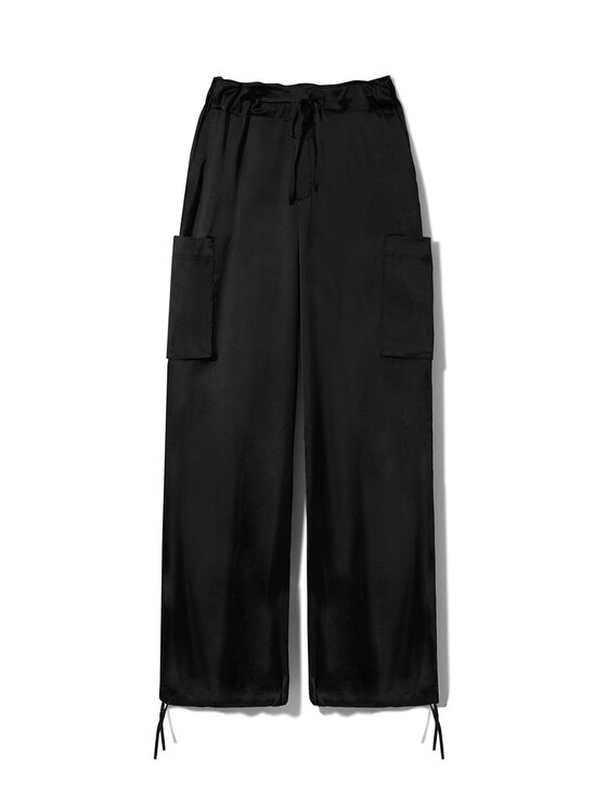 Love and Hate Love and Hate Spodnie cargo Robin Czarny Ladies Fit
