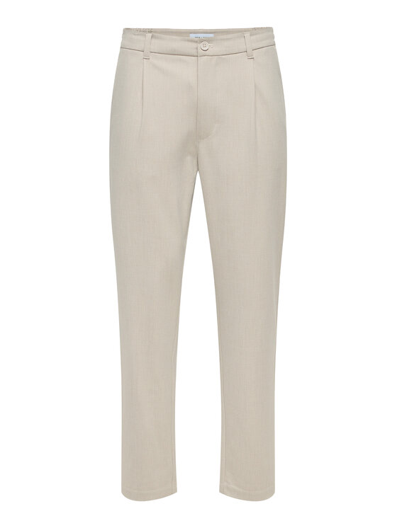 Only & Sons Only & Sons Chinosy Lou 22031615 Beżowy Tapered Fit