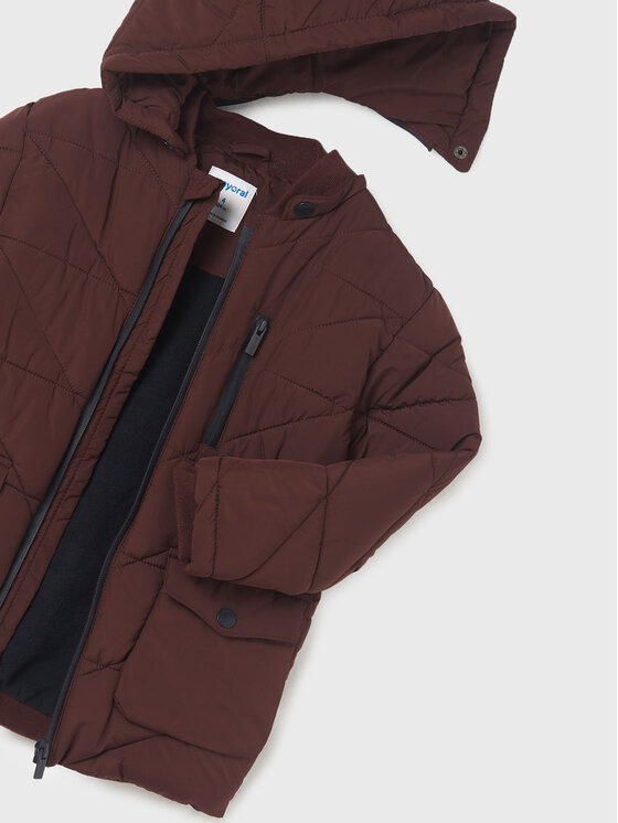 Mayoral Mayoral Kurtka puchowa 4461 Bordowy Regular Fit