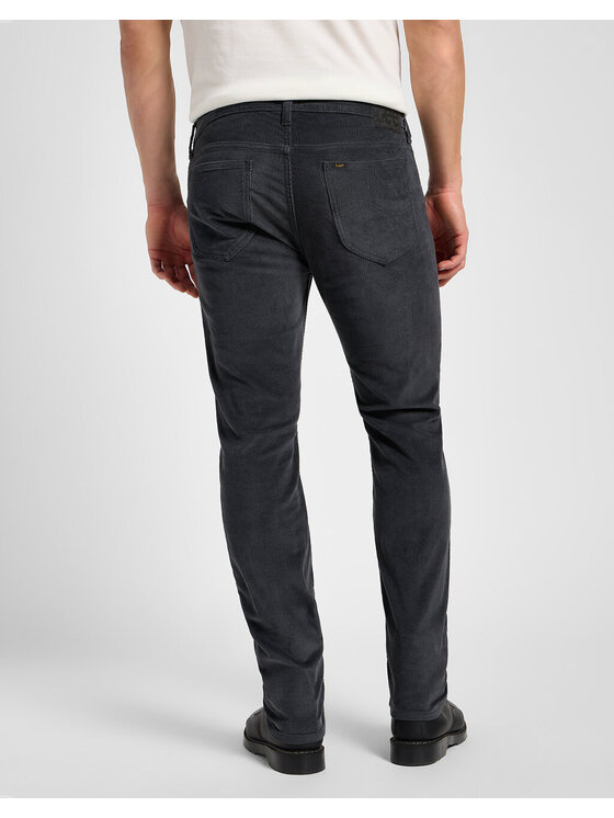 Lee Lee Spodnie materiałowe RIDER Szary Slim Fit