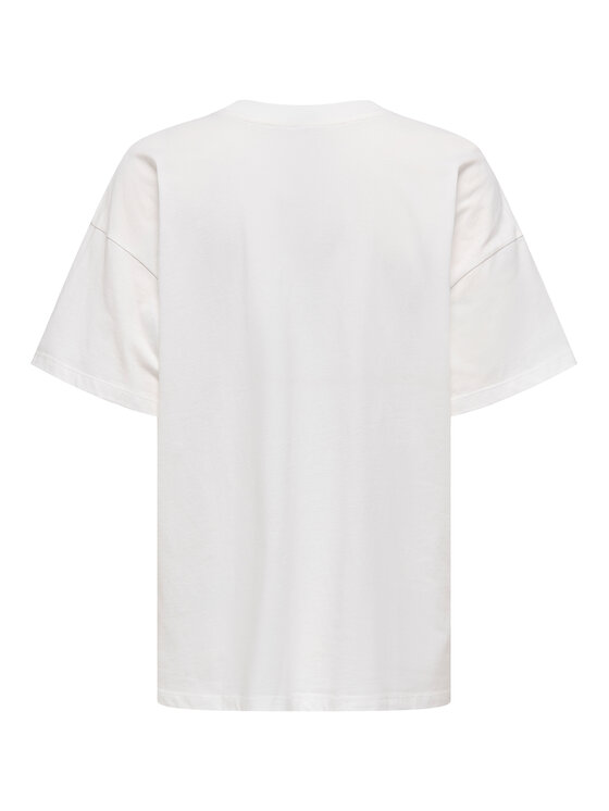 ONLY ONLY T-krekls Vivvi 15346761 Balts Regular Fit