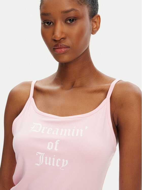Juicy Couture Juicy Couture топ Dream Of Vest JCLCT125505 Розов Slim Fit