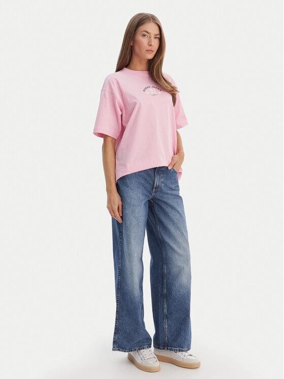Guess Jeans Guess Jeans Jeansy W5YA0Y D6333 Modrá Wide Leg