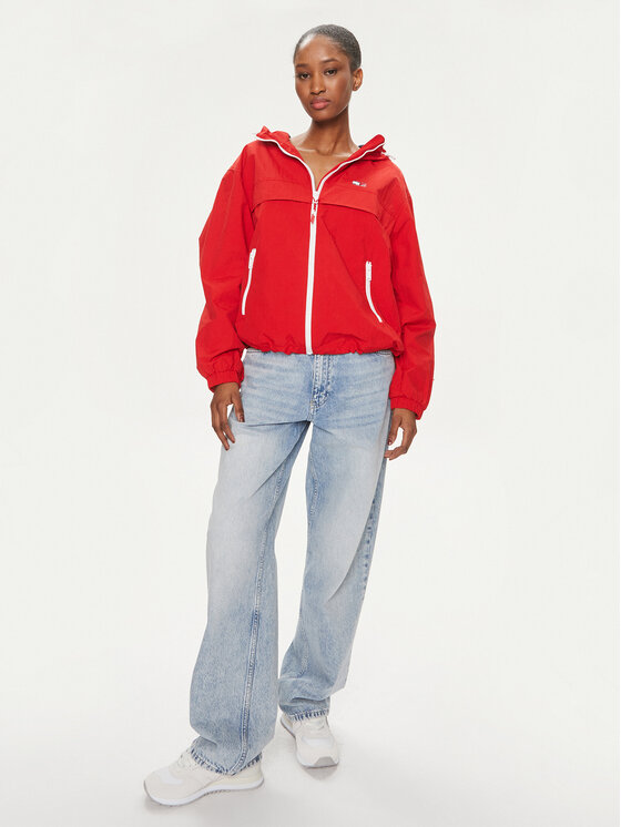 Tommy Jeans Tommy Jeans Tuulejope Chicago DW0DW17747 Punane Regular Fit