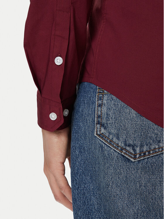 Tommy Jeans Tommy Jeans Marškiniai Original DM0DM04405 Raudona Slim Fit