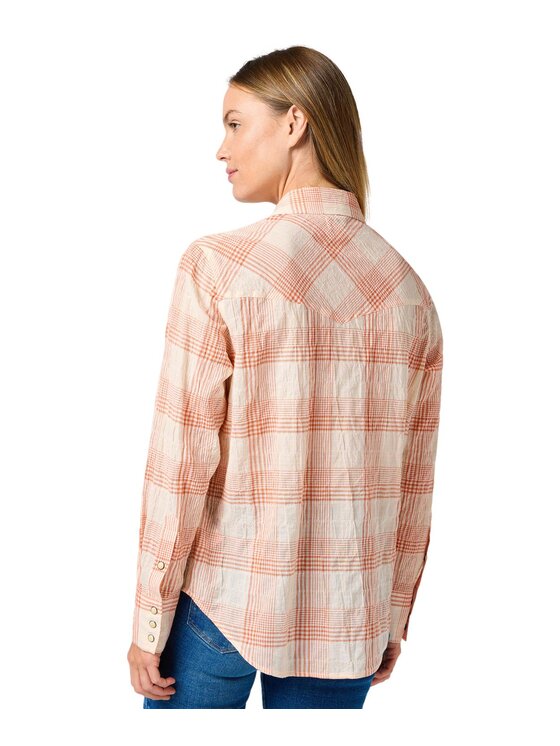 Wrangler Wrangler Koszula 112364575 Pomarańczowy Relaxed Fit