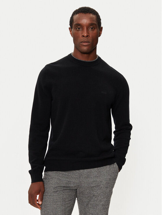 BOSS Boss Pullover 50526844 Schwarz Regular Fit