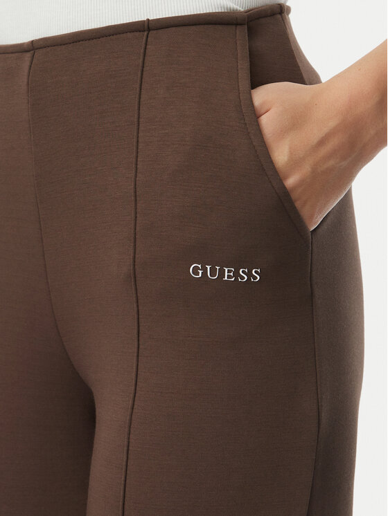 Guess Guess Dressipüksid V4YB07 KCAY2 Khakivärviline Regular Fit