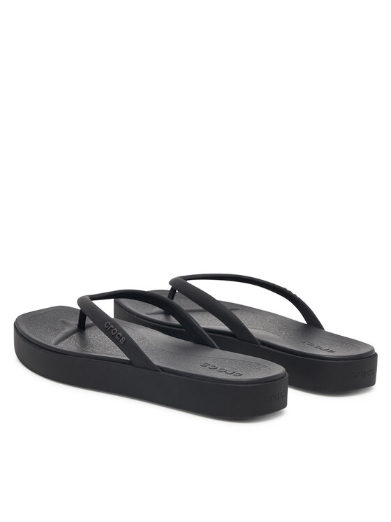 Crocs Crocs Žabky Miami Square Flatform Flip 214161 Černá