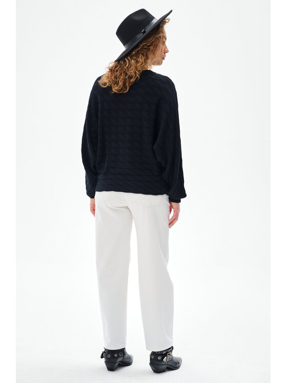blue shadow blue shadow Bluzka Kally Czarny Regular Fit
