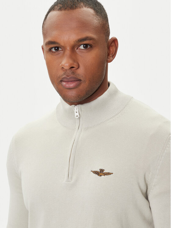 Aeronautica Militare Aeronautica Militare Džemper 252MA1578UL00506 Bež Regular Fit