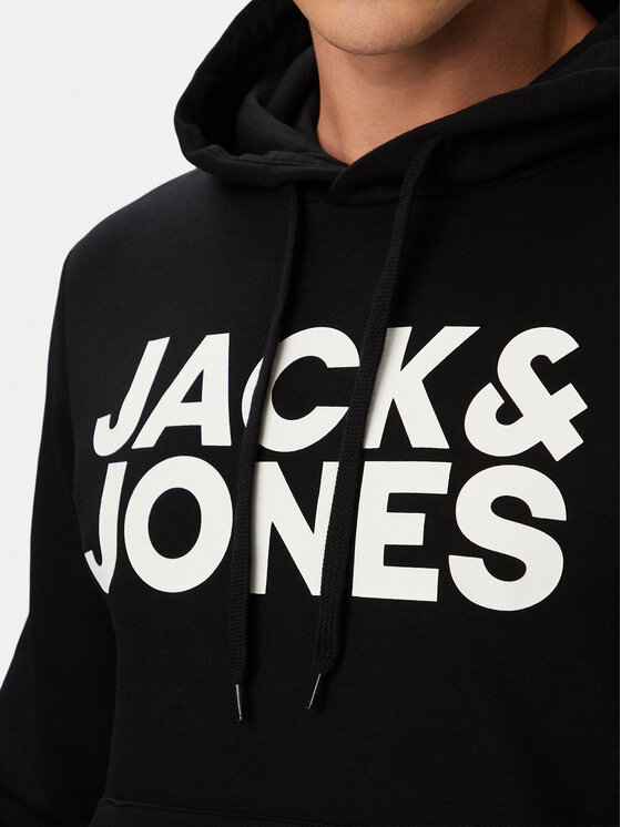 Jack & Jones Jack & Jones Світшот Corp Logo 12152840 Чорний Regular Fit