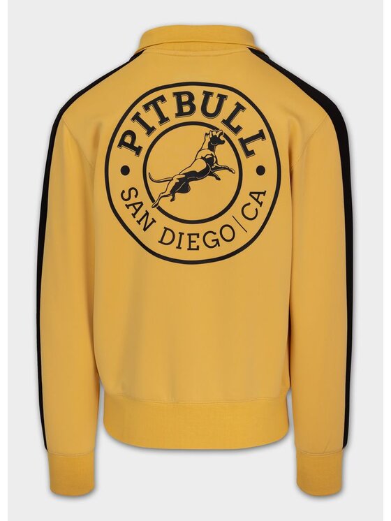 PITBULL PITBULL Bluza Bluza męska rozpinana Oldschool SAN DIEGO CA S Żółty Regular Fit