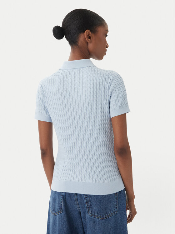 Tommy Hilfiger Tommy Hilfiger Тениска с яка и копчета WW0WW41474 Син Regular Fit