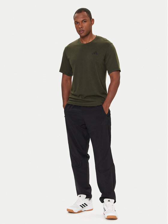 adidas adidas Тениска от техническо трико Train Essentials Feelready Novelty JX2755 Зелен Regular Fit
