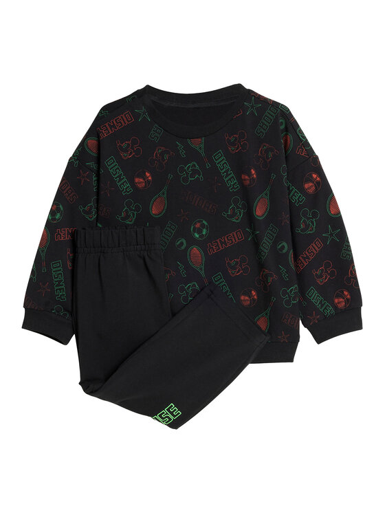 adidas adidas Анцуг Disney Mickey Mouse JM0816 Черен Regular Fit