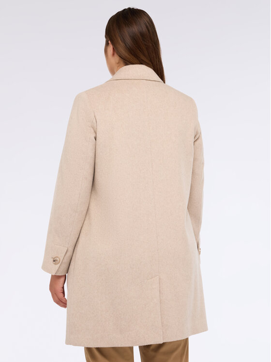 Fiorella Rubino Fiorella Rubino Cappotto 0220T100353N013 Écru A-Line Fit