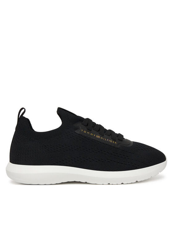 Tommy Hilfiger Tommy Hilfiger Tenisice Th Knit Extralight Runner FW0FW09112 Crna