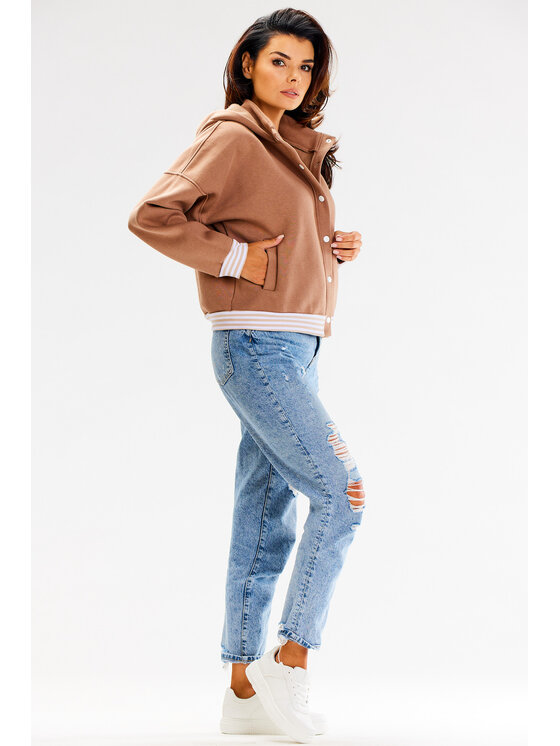 Awama Awama Mikina A611 Béžová Basic Fit