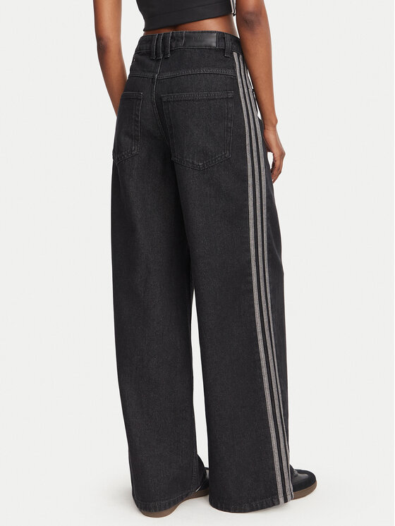 adidas adidas Jeansy KQ6469 Černá Oversize