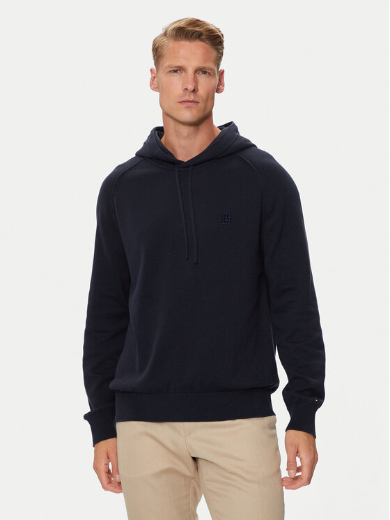 Tommy Hilfiger Mikina MW0MW35515 Tmavomodrá Regular Fit