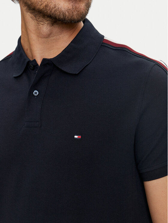 Tommy Hilfiger Poloshirt Shadow MW0MW35616 Dunkelblau Regular Fit 