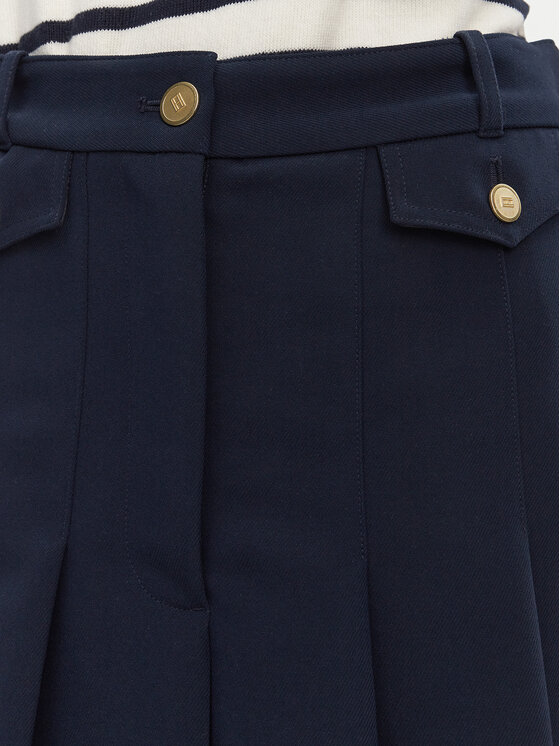 Tommy Hilfiger Tommy Hilfiger Rakott szoknya WW0WW44731 Sötétkék Regular Fit