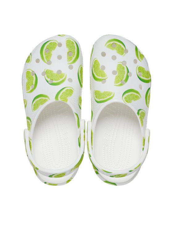 Crocs Crocs Şlapi Classic Fresh Fruits Clog 211008 Alb