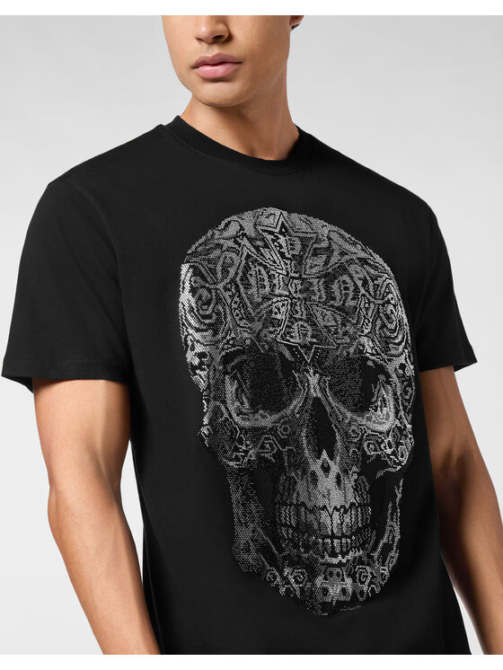 PHILIPP PLEIN PHILIPP PLEIN T-Shirt 26247 Czarny Regular Fit