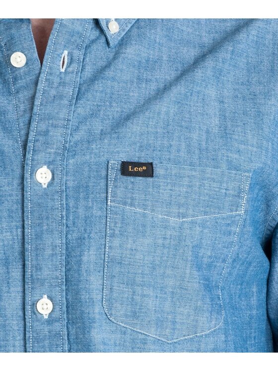 Lee Lee Camicia BUTTON DOWN Blu Regular Fit