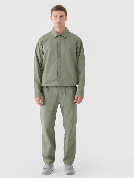 4F 4F Kurtka przejściowa 4FRSS24TTJAM0887-44S Zielony Regular Fit