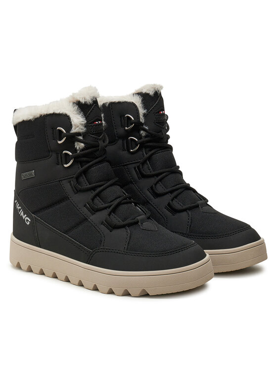 Viking Viking Μπότες Χιονιού Fleek Warm GTX GORE-TEX Zip 3-94720-2 Μαύρο