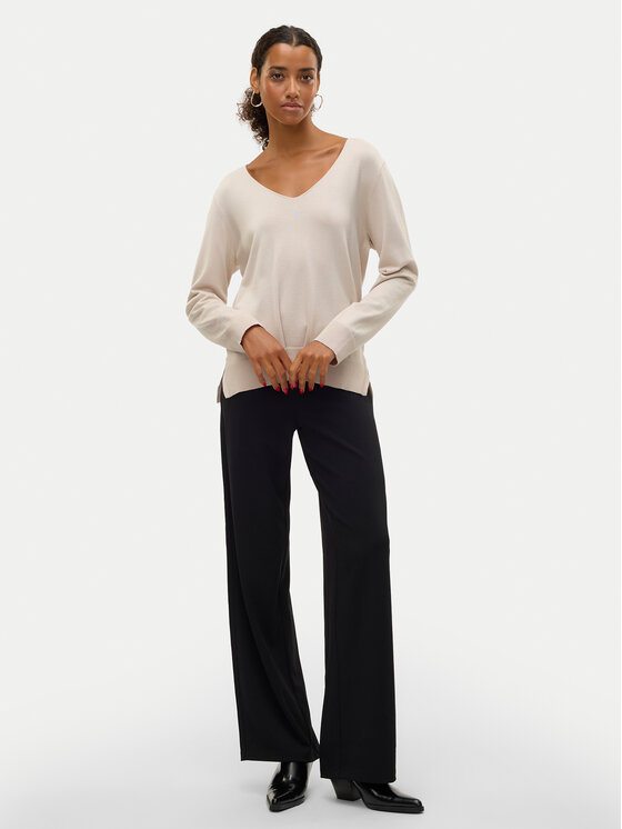 Vero Moda Vero Moda Bluzka Silje 10320451 Beżowy Loose Fit