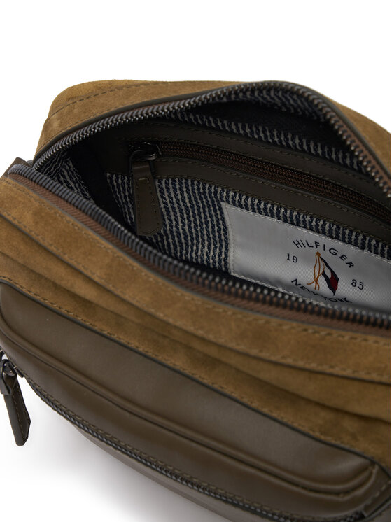 Tommy Hilfiger Tommy Hilfiger Плоска сумка Th Casual Suede Camera Bag AM0AM13231 Зелений
