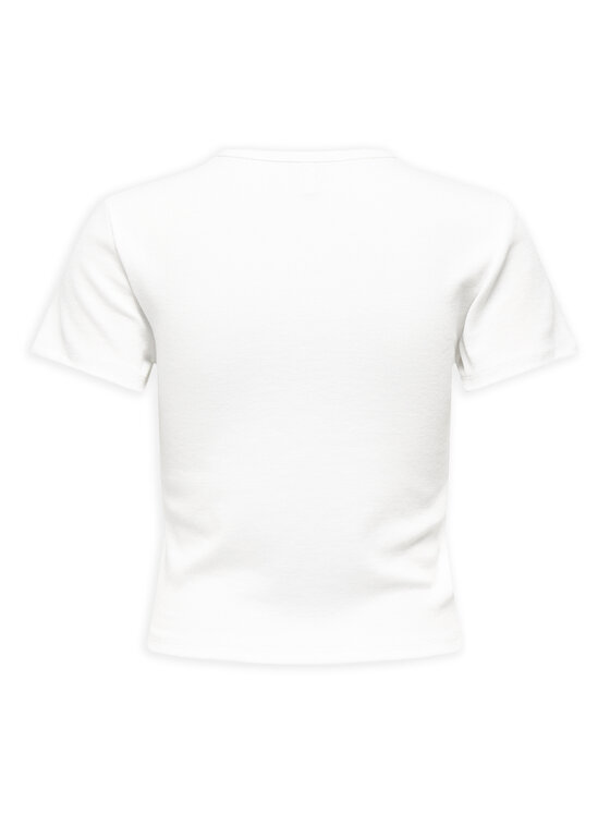ONLY ONLY T-krekls Daniella 15350554 Balts Slim Fit
