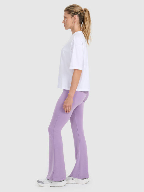 4F 4F Legginsy SMART OFFICE Fioletowy Slim Fit