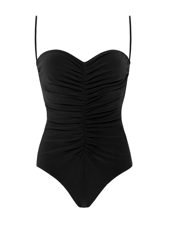 NORMA KAMALI NORMA KAMALI Bodijs KK424XPLH21001 Melns Slim Fit