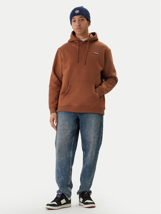 DC Shoes DC Shoes Pulóver Patch It EDYFT03549 Barna Regular Fit