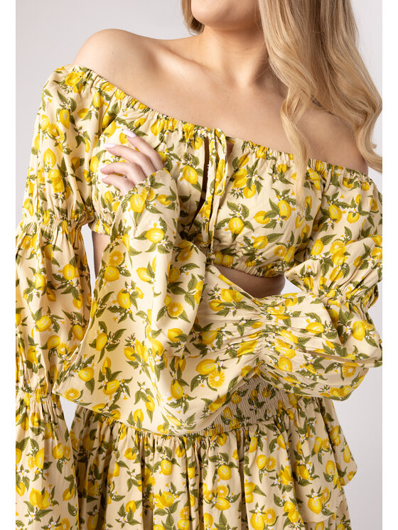 LAURELLA LAURELLA Blúzka Laurella 2UL021152 Žltá Regular Fit