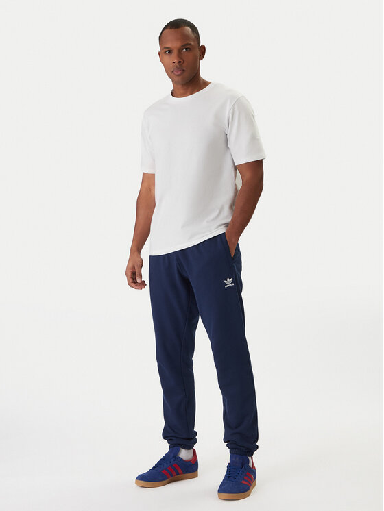 adidas adidas Spodnji del trenirke Trefoil Essentials JD2423 Mornarsko modra Slim Fit