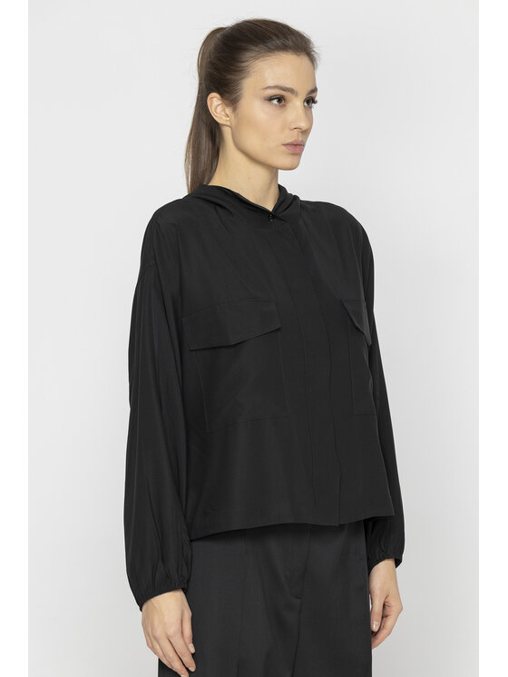Deni Cler Milano Deni Cler Milano Bluza T-DC-W401-E2-80-90-1 Czarny Loose Fit